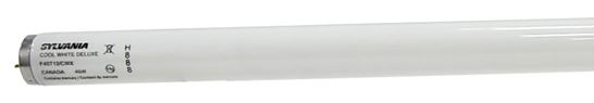 Sylvania 22461 Fluorescent Bulb, 40 W, T12 Lamp, Medium Lamp Base, 1850 Lumens, 4100 K Color Temp, Cool White Light