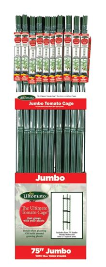 Gardener's Blue Ribbon Jumbo Ultomato TMC60JB Tomato Plant Cage, 75 in H, Metal/Plastic, Green, Pack of 6