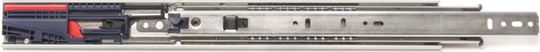 Knape & Vogt 8450FMP 20 Drawer Slide, 100 lb, 20 in L Rail, 1/2 in W Rail, Anochrome