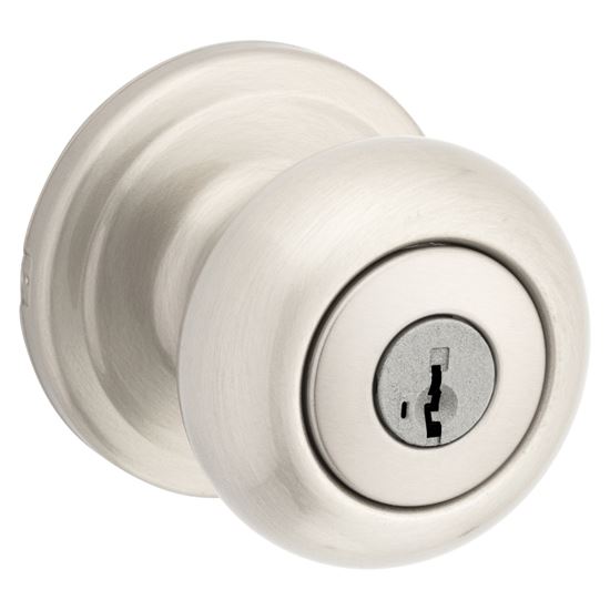 Kwikset Signature Series 740J15SMTCP Entry Knob, Satin Nickel, Metal, KW1, K4 Keyway, 2 Grade