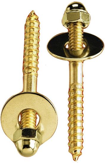 Plumb Pak PP835-15 Screw Set, Brass, Pack of 6