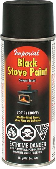 Imperial KK0197 Stove Paint, Gas, Ketone, 12 fl-oz Aerosol Can