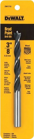 DeWALT DW1710 Drill Bit, 3/8 in Dia, 5-1/4 in OAL, Twist Flute, 3/8 in Dia Shank, Straight Shank