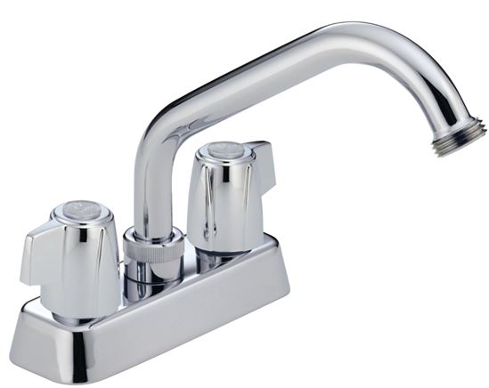 Delta Classic Series 2131LF Laundry Faucet, 2-Faucet Handle, Brass, Chrome Plated, Deck, Swivel Spout