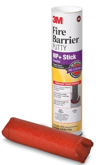 3M Stix MP+ Fire Barrier Putty Stix, Red