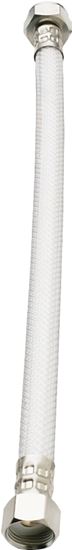 Plumb Pak EZ Series PP23848 Sink Supply Tube, 1/2 in Inlet, Flare Inlet, 1/2 in Outlet, FIP Outlet, 20 in L