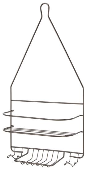 Simple Spaces SS-SC-25-VB Shower Caddy, 2-Shelf, Steel, 10 in OAW, 19 in OAH, 4-1/4 in OAD, 10 lb