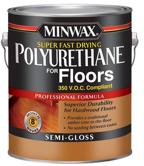 Minwax 130240000 Polyurethane, Semi-Gloss, Liquid, Clear, 1 gal, Can, Pack of 2