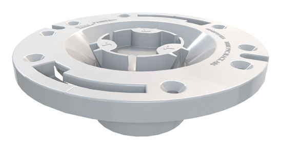 Oatey 43507 Closet Flange, 3 in Connection, PVC, White, For: Most Toilets