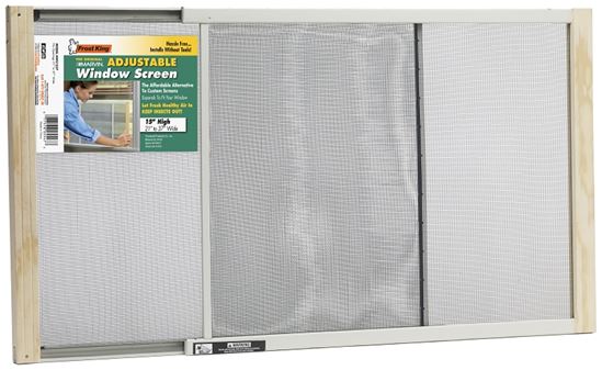 Frost King W.B. Marvin AWS1537 Window Screen, 15 in L, 21 to 37 in W, Aluminum