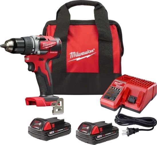 Milwaukee M18 2801-22CT Drill Driver Kit, Battery Included, 18 V, 2 Ah, 1/2 in Chuck