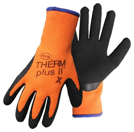 Boss 7843X Gloves, XL, Knit Wrist Cuff, Orange