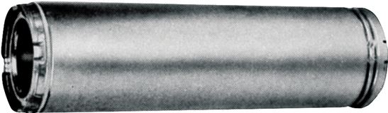 AmeriVent 6HS-24 Chimney Pipe, 9 in OD, 24 in L, Galvanized Stainless Steel