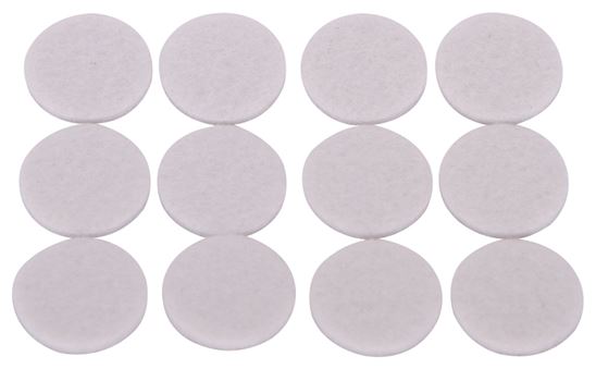 ProSource FE-50223-PS Furniture Pad, Felt Cloth, White, 7/8 in Dia, 5/64 in Thick, Round