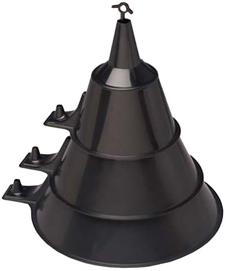 Scepter 03590 Funnel Set, HDPE, Black