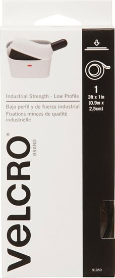 VELCRO Brand 91050 Fastener, 1 in W, 3 ft L, Black, 10 lb