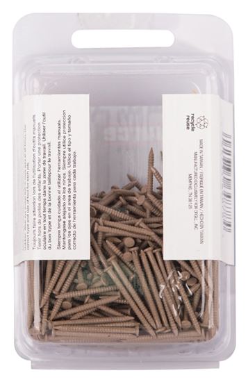 ProSource NTP-079-PS Panel Nail, 16D, 1 in L, Steel, Painted, Flat Head, Ring Shank, Oak, 171 lb, Pack of 5