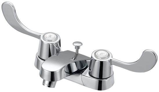 Boston Harbor F5120005CP Lavatory Faucet, 1.2 gpm, 2-Faucet Handle, 3-Faucet Hole, Metal/Plastic, Chrome Plated