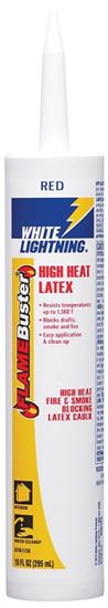 White Lightning W44017010 Adhesive Caulk, Red, 40 to 120 deg F, 10 oz, Cartridge