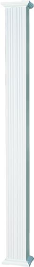 AFCO 80608 Column, 8 ft H, Square, Aluminum, White