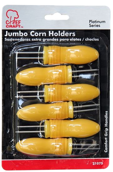 Chef Craft 21075 Corn Holder, Yellow