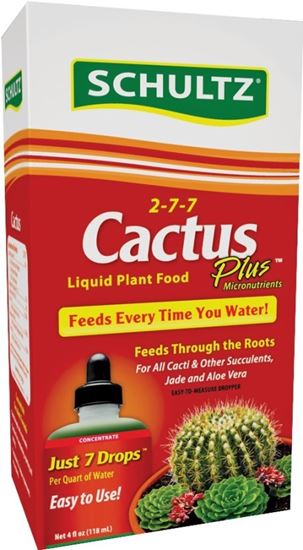 Schultz Cactus Plus SPF44300 Plant Food, 4 oz Bottle, Liquid, 2-7-7 N-P-K Ratio