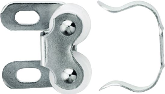 Amerock BP347414 Roller Catch, 1 in L x 1-1/16 in W Catches, Steel, Nickel