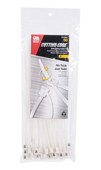 Gardner Bender 46-308SC Cable Tie, Double-Lock Locking, 6/6 Nylon, Natural