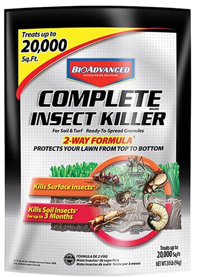 BioAdvanced 700289T Insect Killer, Granular, Sprinkle Application, 20 lb Bag