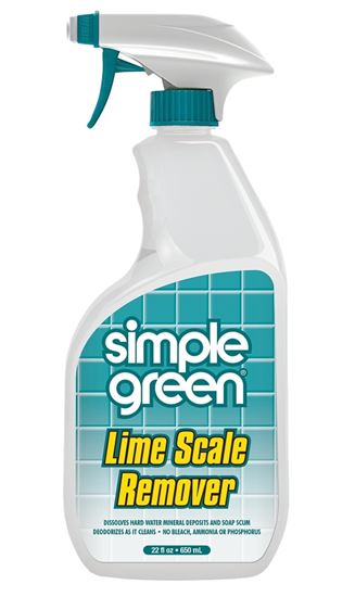 Simple Green 1710001250022 Lime Scale Remover, 22 oz, Liquid, Pleasant Wintergreen, Turquoise
