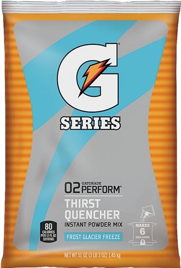 Gatorade 33676 Thirst Quencher Instant Powder Sports Drink Mix, Powder, Glacier Freeze Flavor, 51 oz Pack, Pack of 14