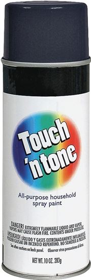 Touch 'N Tone 55289830 Spray Paint, Semi-Gloss, Black, 10 oz, Can