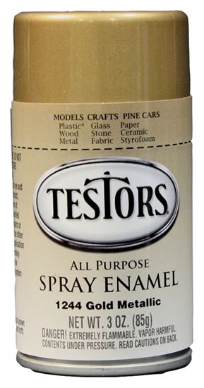 Testors 1244T Craft Paint, Metallic, Gold, 3 oz, Bottle