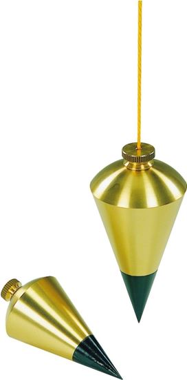 Stanley 47-973 Plumb Bob, 8 oz, Brass, Lacquered