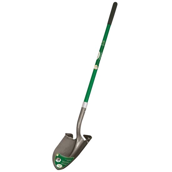 Landscapers Select 34597 Shovel, Fiberglass Handle, Ergonomic Handle, 47 in L Handle