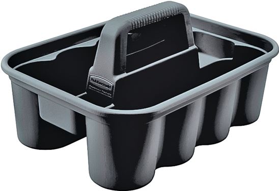 Rubbermaid 315488BLA Carry Caddy, Plastic, Black, 10-9/10 in OAW, 7-2/5 in OAH