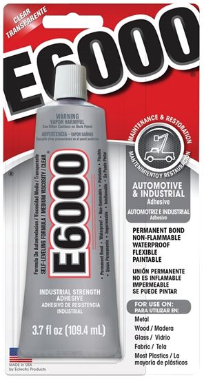 E6000 230022 Craft Adhesive, Clear, 3.7 oz, Tube