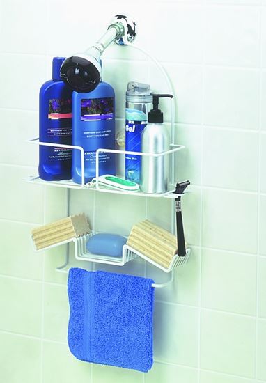 ClosetMaid 342600 Shower Caddy, Steel, 13 in OAW, 19-1/4 in OAH, 4-1/2 in OAD