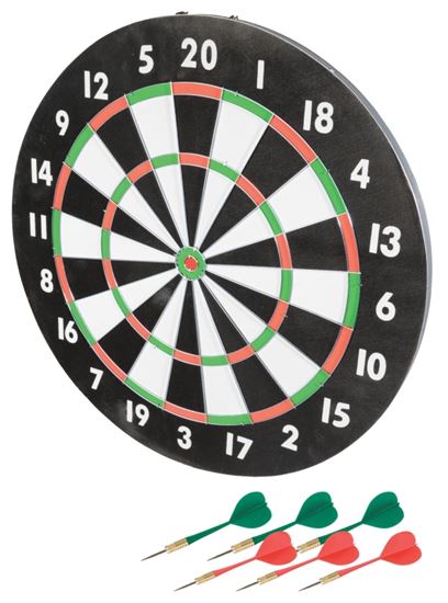 Franklin Sports 3600 Dartboard, Paper, Black/White