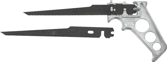 Stanley 4-Way Series 15-275 Keyhole Saw, 7 in L Blade, 9 and 24 TPI, Steel Blade, Pistol-Grip Handle