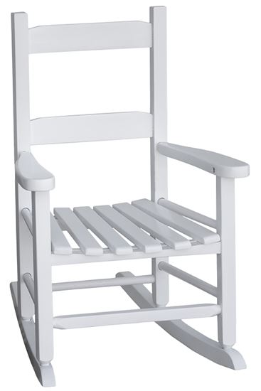 Seasonal Trends KN-14W/KN-10-W Child Rocking Chair, 14-3/4 in OAW, 18-3/4 in OAD, 22-1/2 in OAH, Hardwood, White