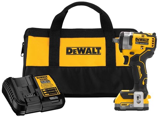 DeWALT DCF911E1 Impact Wrench, Battery Included, 20 V, 1/2 in Drive, Square Drive, 3150 ipm, 2800 rpm Speed