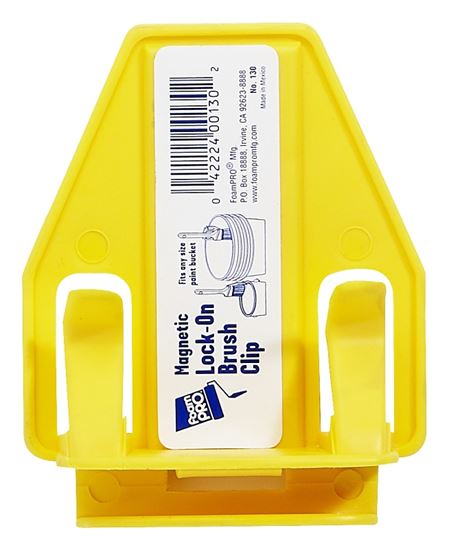 Foampro 130 Brush Clip, Clamp-On, Magnetic, For: 1 gal Paint Can, Plastic Pail, Pack of 20