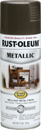 Rust-Oleum 7272830 Rust Preventative Spray Paint, Metallic, Dark Bronze, 11 oz, Can