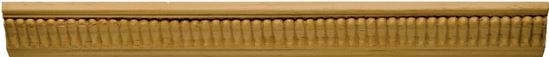 Waddell MLD358 Emboss Moulding, 96 in L, 1-1/4 in W, Pine Wood, Pack of 10