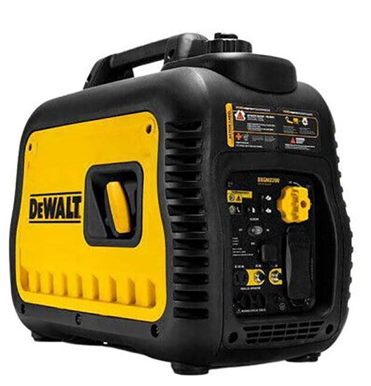 DEWALT DXGNI2200 Portable Generator, 20 A, 120 V, Gasoline, 1 gal Tank, 11 hr Run Time, Recoil Start