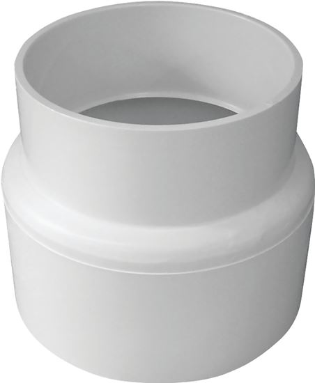 Canplas 414246BC Pipe Adapter, 4 in, Hub, PVC, White