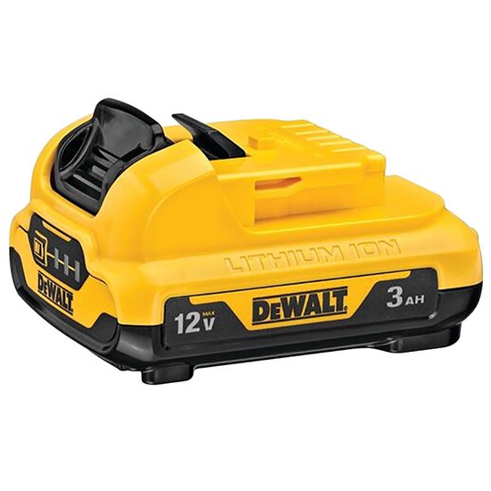 DeWALT DCB124 Battery Pack, 12 V Battery, 3 Ah, Includes: (1) DCB124 12V MAX 3 Ah Lithium-Ion Battery