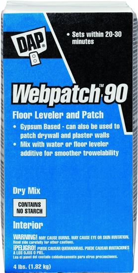 DAP Webpatch 90 Series 10314 Floor Leveler and Patch, Off-White, 4 lb Tub