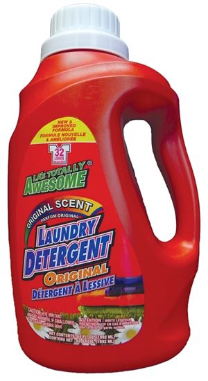 LA's TOTALLY AWESOME 233 Laundry Detergent, 64 oz, Liquid, Original, Pack of 8